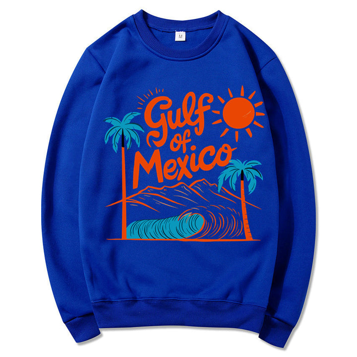 Kvinders sweatshirt med maritimt grafisk design og afslappet snit Stilla