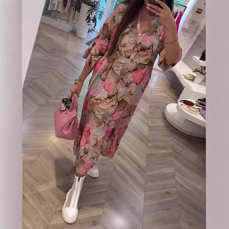 Dame Maxi-Kjole i Bohemian-stil fra Stilla