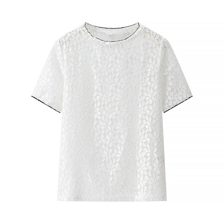 Dame spidstop med elegant rund halsudskæring og alsidigt design Stilla