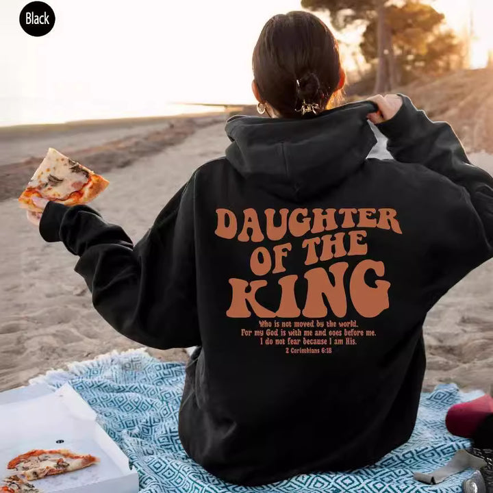 Dame hoodie med motiverende tekst Skovae