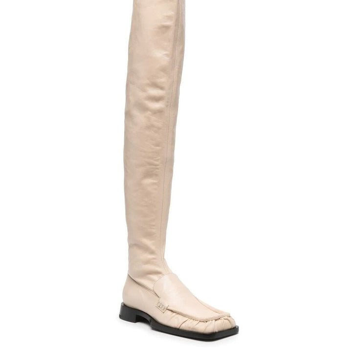 Dame Over-the-Knee Metallic Fashion Støvler med Lynlåsdetalje Stilla