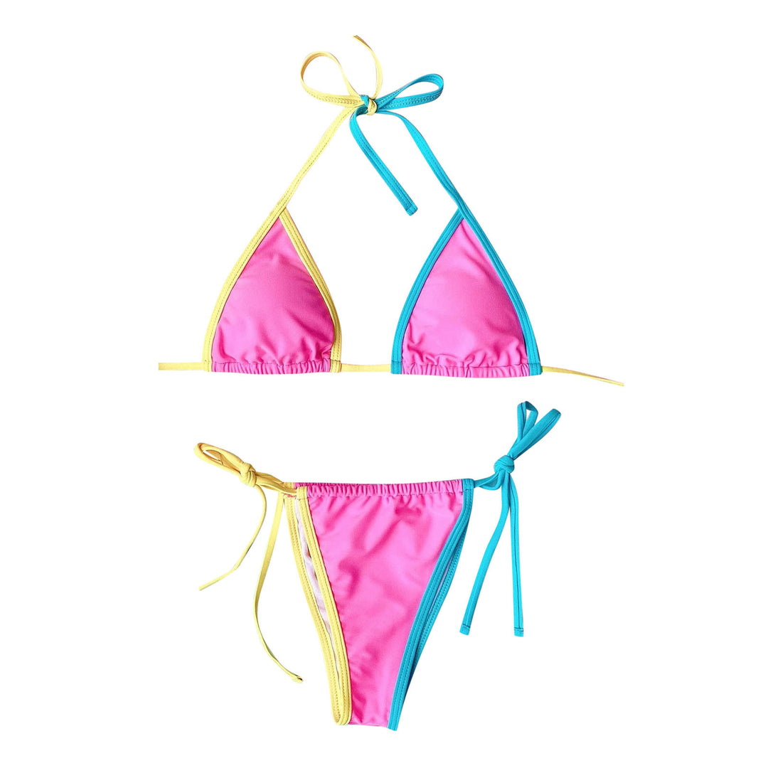 Dame Vendbart Triangel-Bikini-Sæt Stilla 1750839715