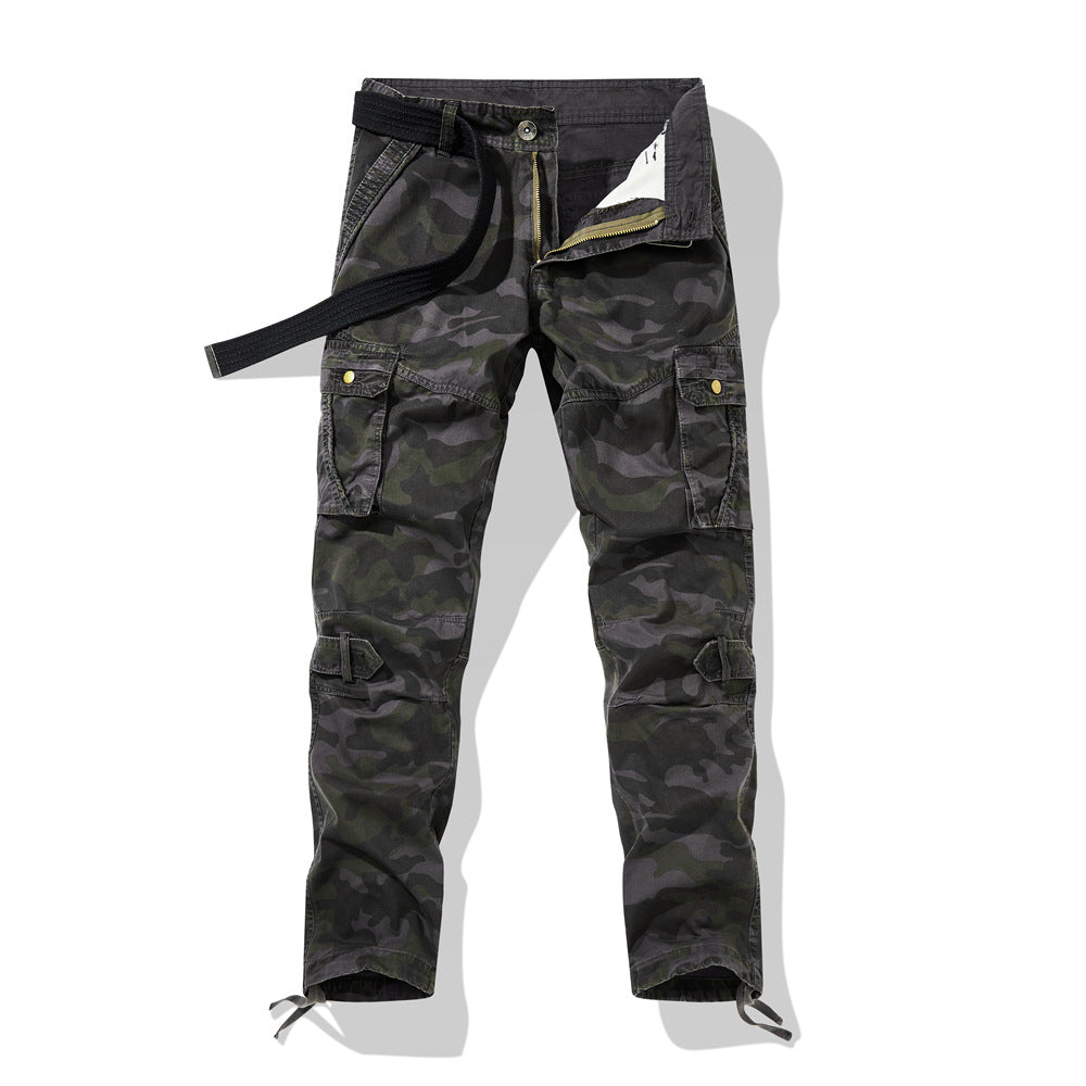 Herrer cargobukser i moderne camouflage-design med justerbar talje Stilla
