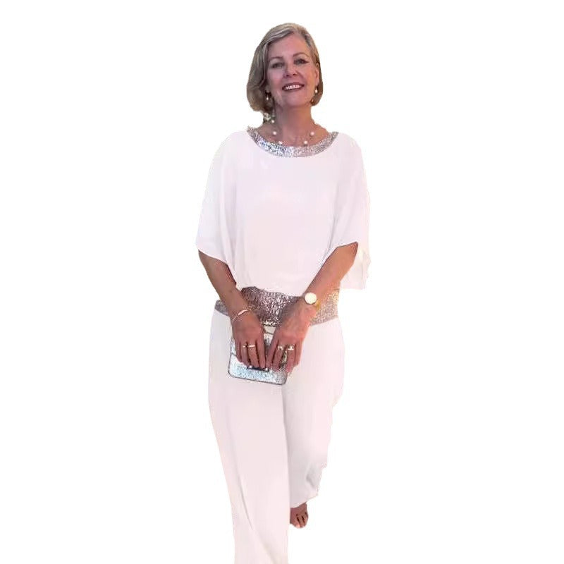 Dame Elegante Chiffon Jumpsuit Stilla