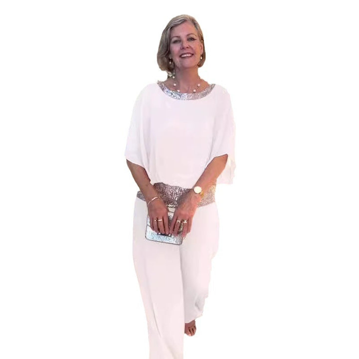 Dame Elegante Chiffon Jumpsuit Stilla