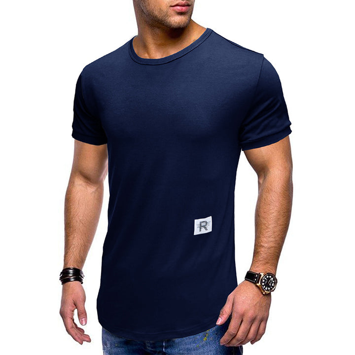 Herrer Rund hals T-shirt med åndbar bomuld Stilla