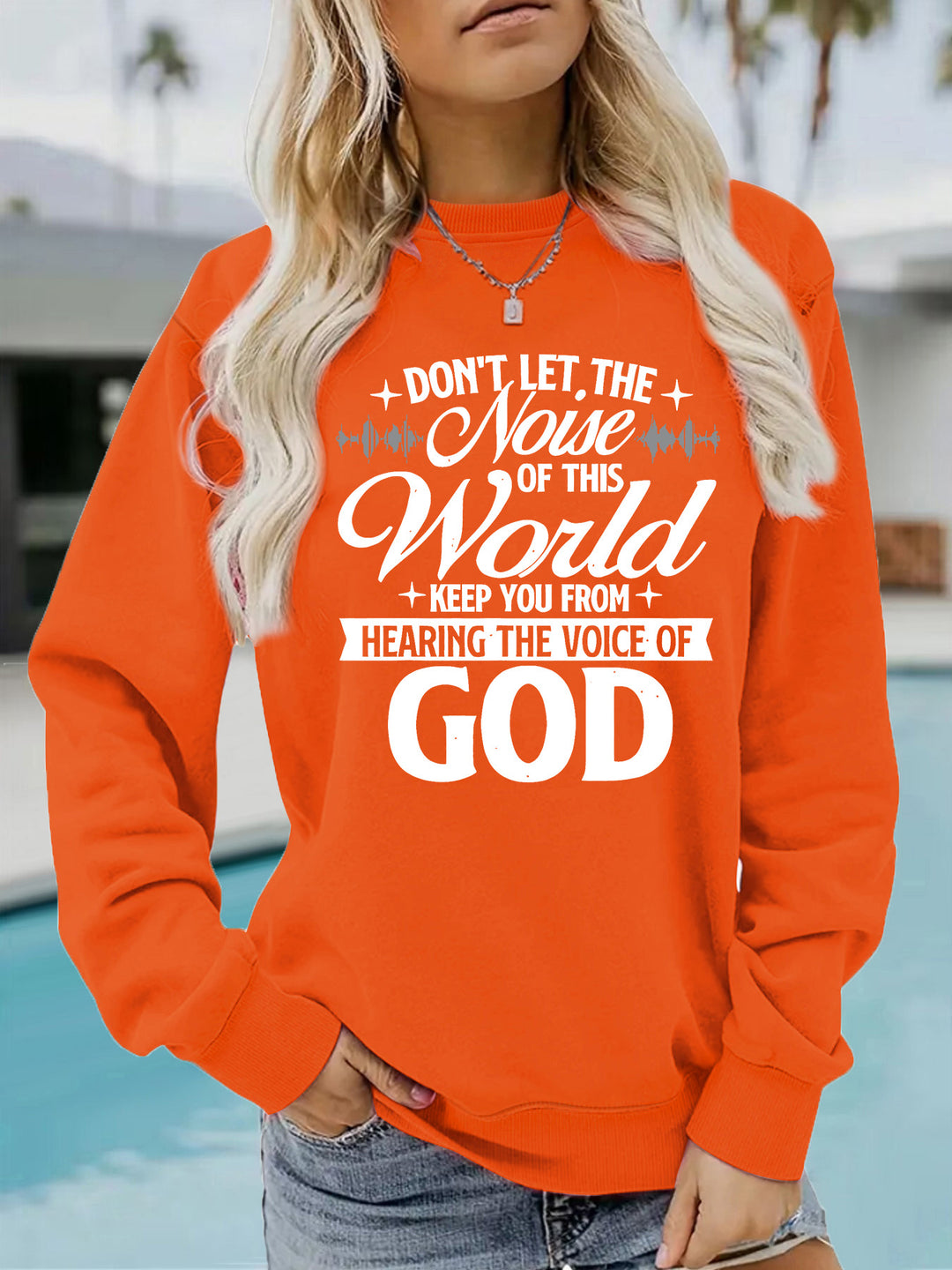 Kvinders sweatshirt med inspirerende print og komfortabel pasform Stilla