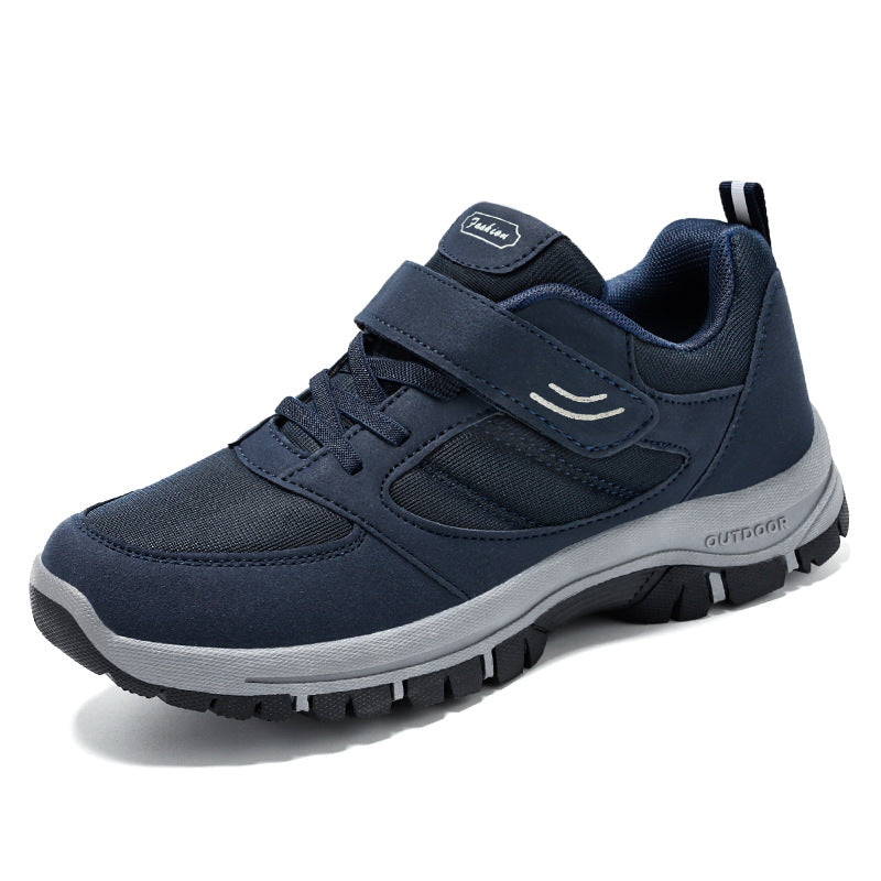 Herre outdoor sneakers med skridsikker sål og justerbar velcro Stilla