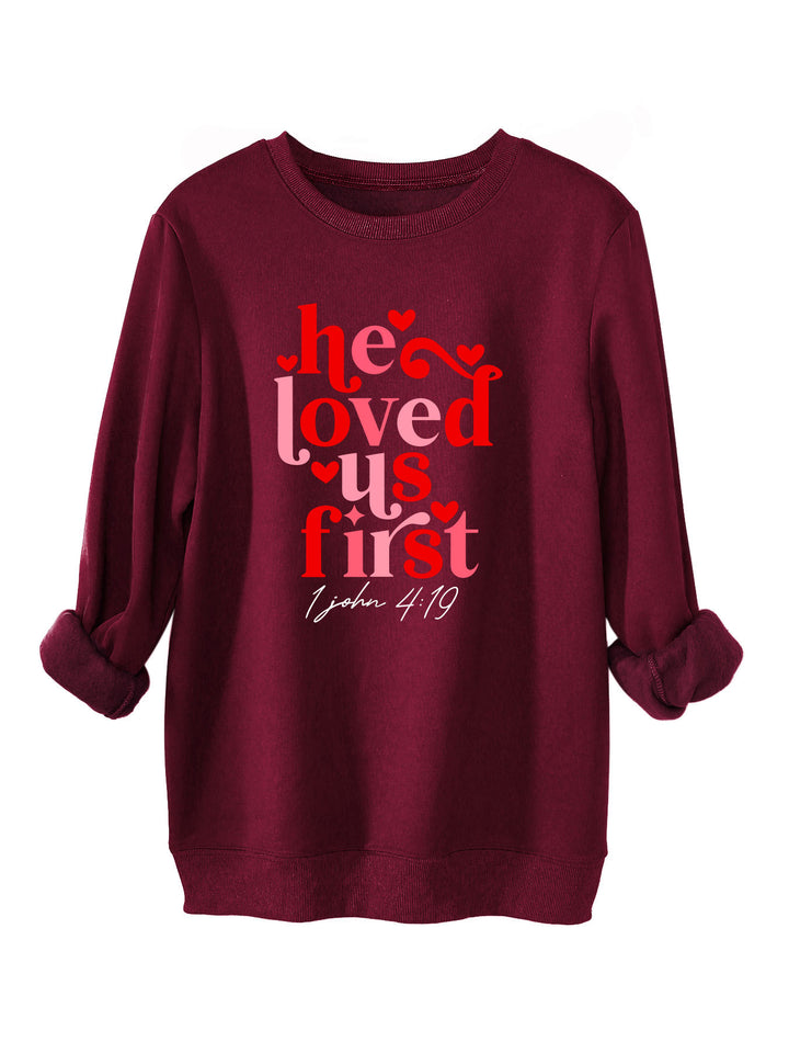 Dame sweatshirt med venligt slogan og afslappet pasform Stilla