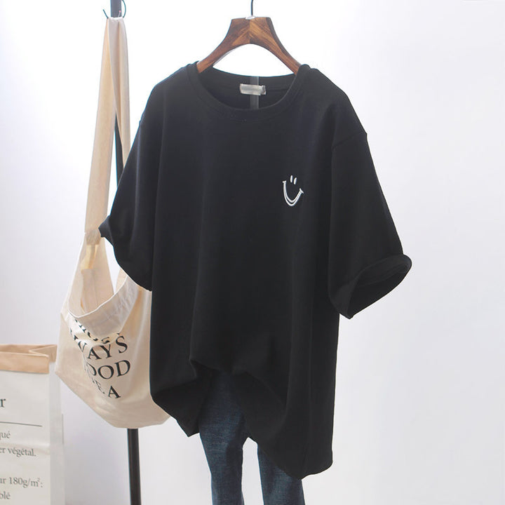 Femme Casual Graphic Smiley T-Shirt Stilla
