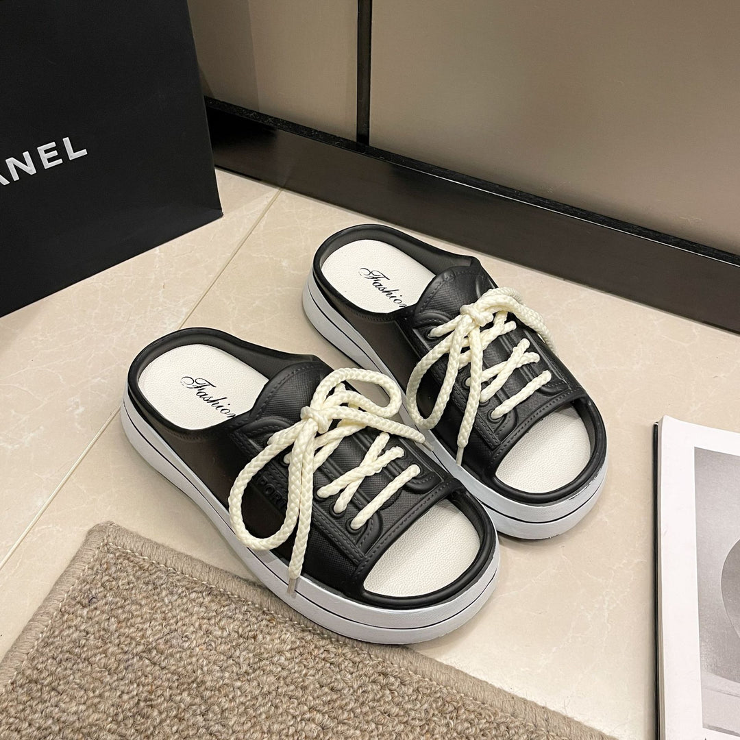 Dame Sportsandaler med moderne snøredesign Stilla