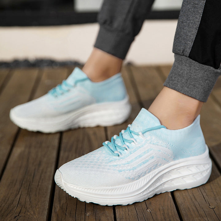 Herre Strik-Performance-Sneakers med Adaptive Fit Teknologi Stilla
