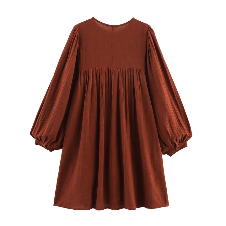 Femme Broderet Bohemian Maxikjole Stilla