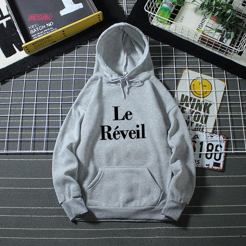 Dame hoodie med stilfuld tryk Skovae