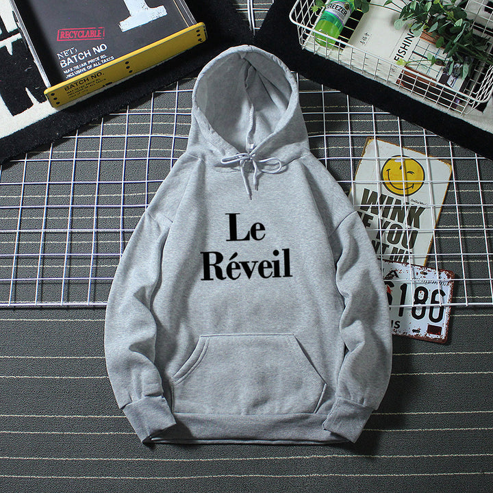 Dame hoodie med stilfuld tryk Skovae