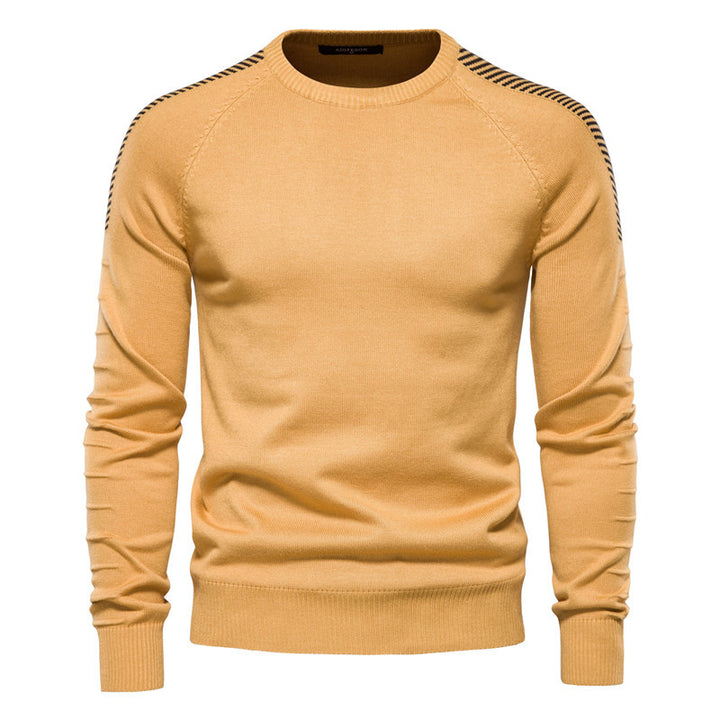 Herrer strikpullover med innovativt design og moderne detaljer Stilla