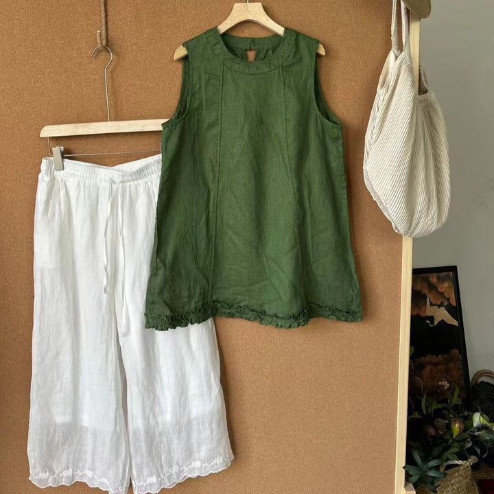 Femme Relaxed Fit Linned To-delt Sæt Stilla