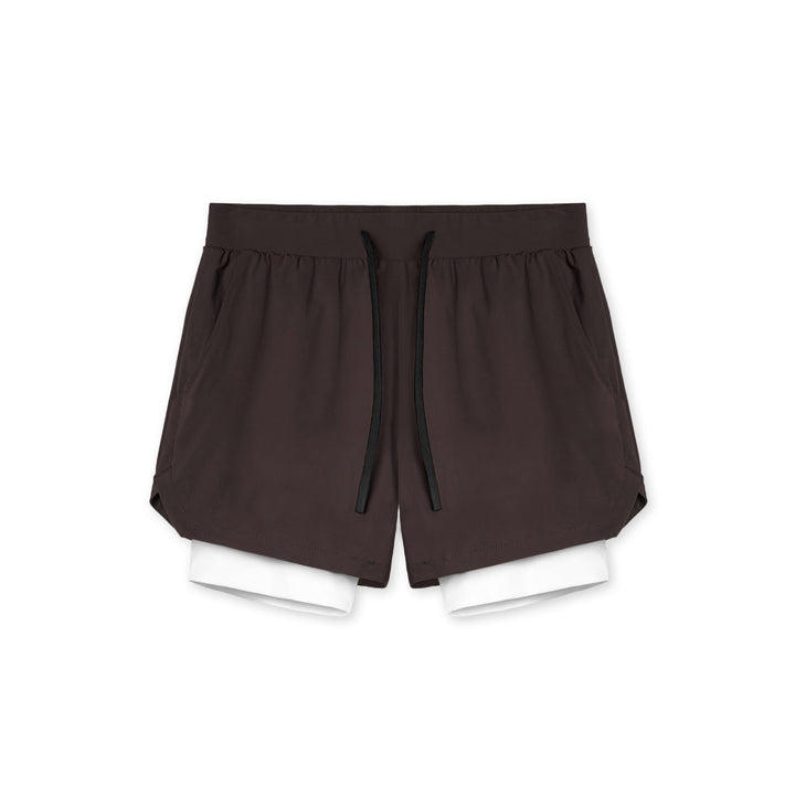 Dame Sporty løbeshort med integreret inderslip og elastisk talje Stilla