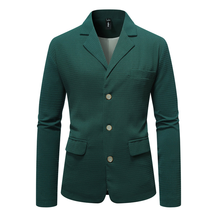 Herre elegant fritidsblazer med struktureret stof Stilla