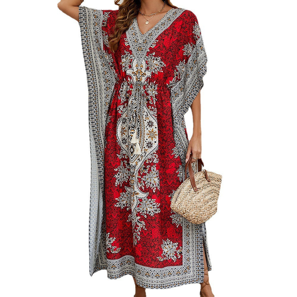 Femme Elegant Boheme Maxi Kaftan Kjole Stilla