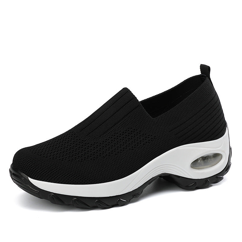 Dame Lettere Slip-On Sneakers med åndbart mesh-overmateriale og støddæmpende sål Stilla