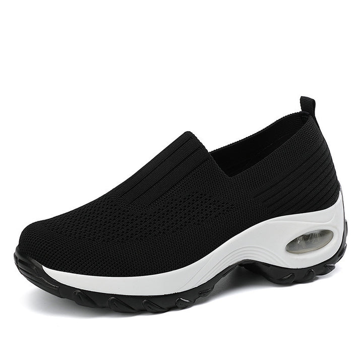 Dame Lettere Slip-On Sneakers med åndbart mesh-overmateriale og støddæmpende sål Stilla