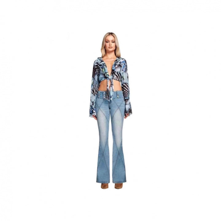 Dame flare jeans Stilla