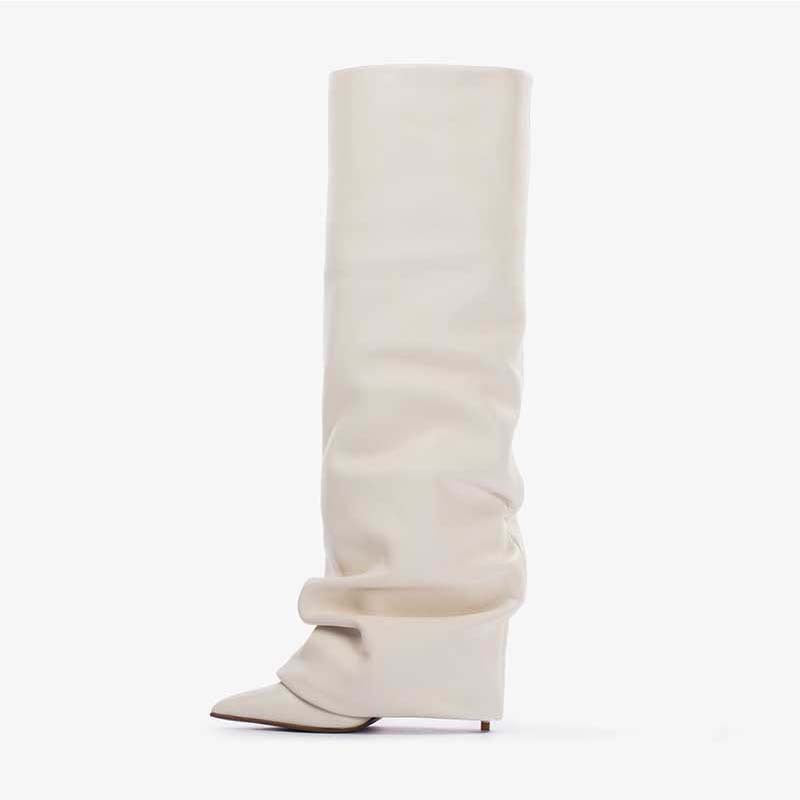 Femme Slouchy Højhælede Stiletto Støvler Stilla