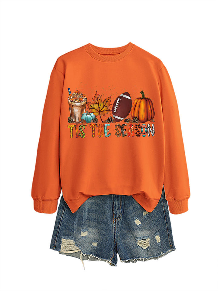 Women's sweatshirt with autumn motif and relaxed fit Stilla