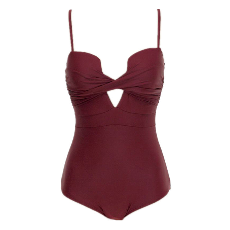 Dame badedragt med innovativt cut-out og transparent strandjakke Stilla