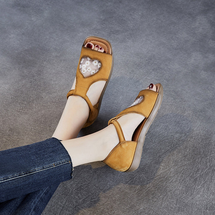 Dame Open-Toe Komfortsandaler med justerbare remme Stilla