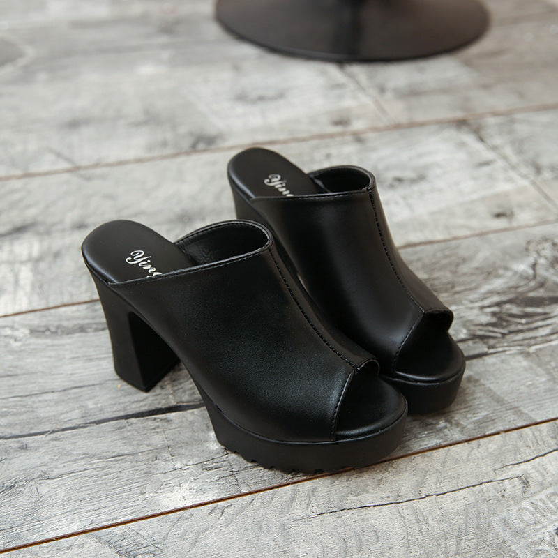 Dame High-Heel Mules med åben tåområde fra Stilla