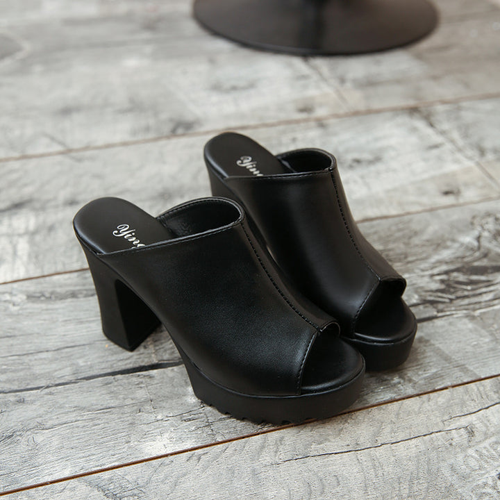 Dame High-Heel Mules med åben tåområde fra Stilla