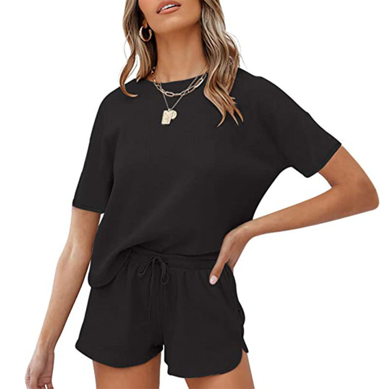 Dame behageligt afslapningsoutfit med elastisk kant Stilla