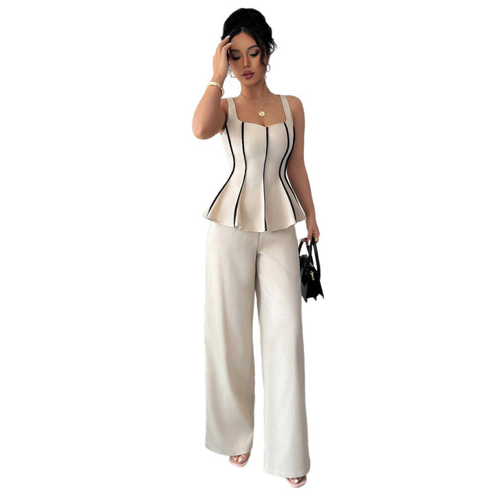 Dame Elegant og tætsiddende overdel i peplum-stil Stilla