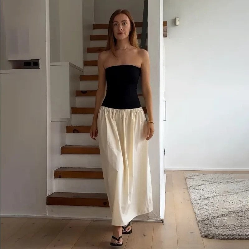 Dame top med voluminøs nederdel Stilla