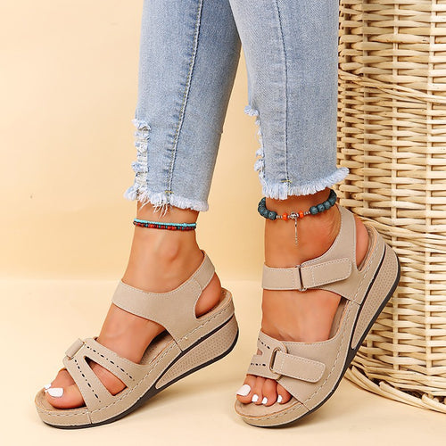 Kvinder justerbare komfort platform sandaler Stilla