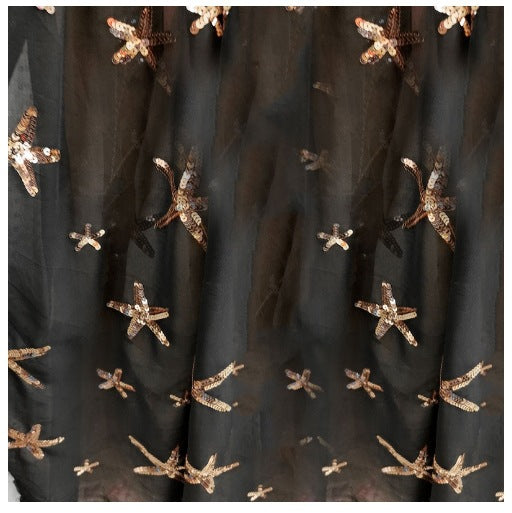 Stilla | Elegant Lantern Ærme Big Hem Chiffon Aftenkjole