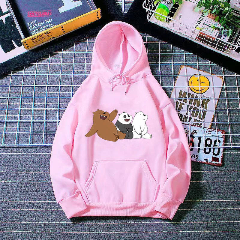 Dame hoodie med humoristisk dyremotiv Skovae