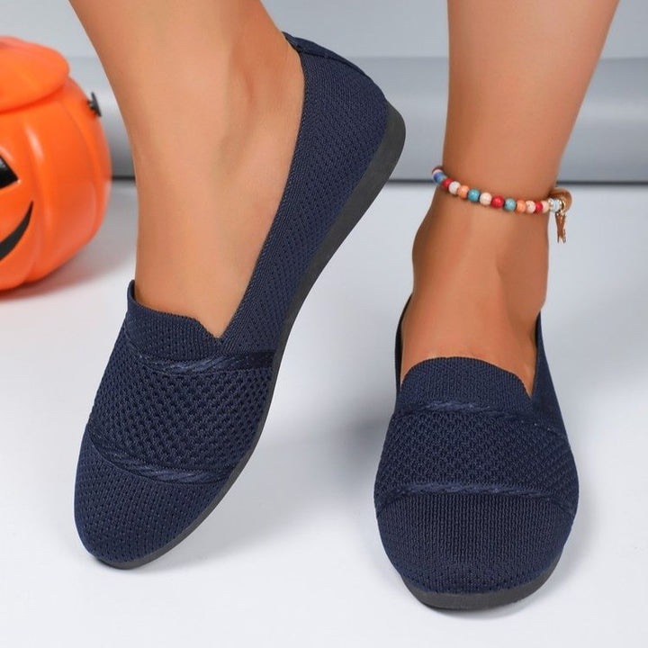 Dame Åndbare Sneakers med elastisk Inklusion Stilla