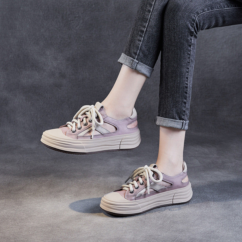 Kvinder Åndbar Snøre-Chunky-Sneakers Stilla
