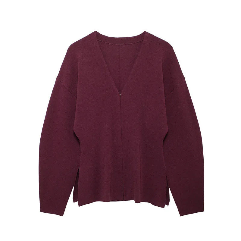 Kvinders Behagelig Cardigan med V-Hals Stilla