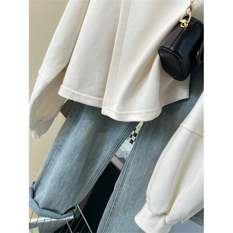 Femme Cropped Sweatshirt med Ballonærmer Stilla