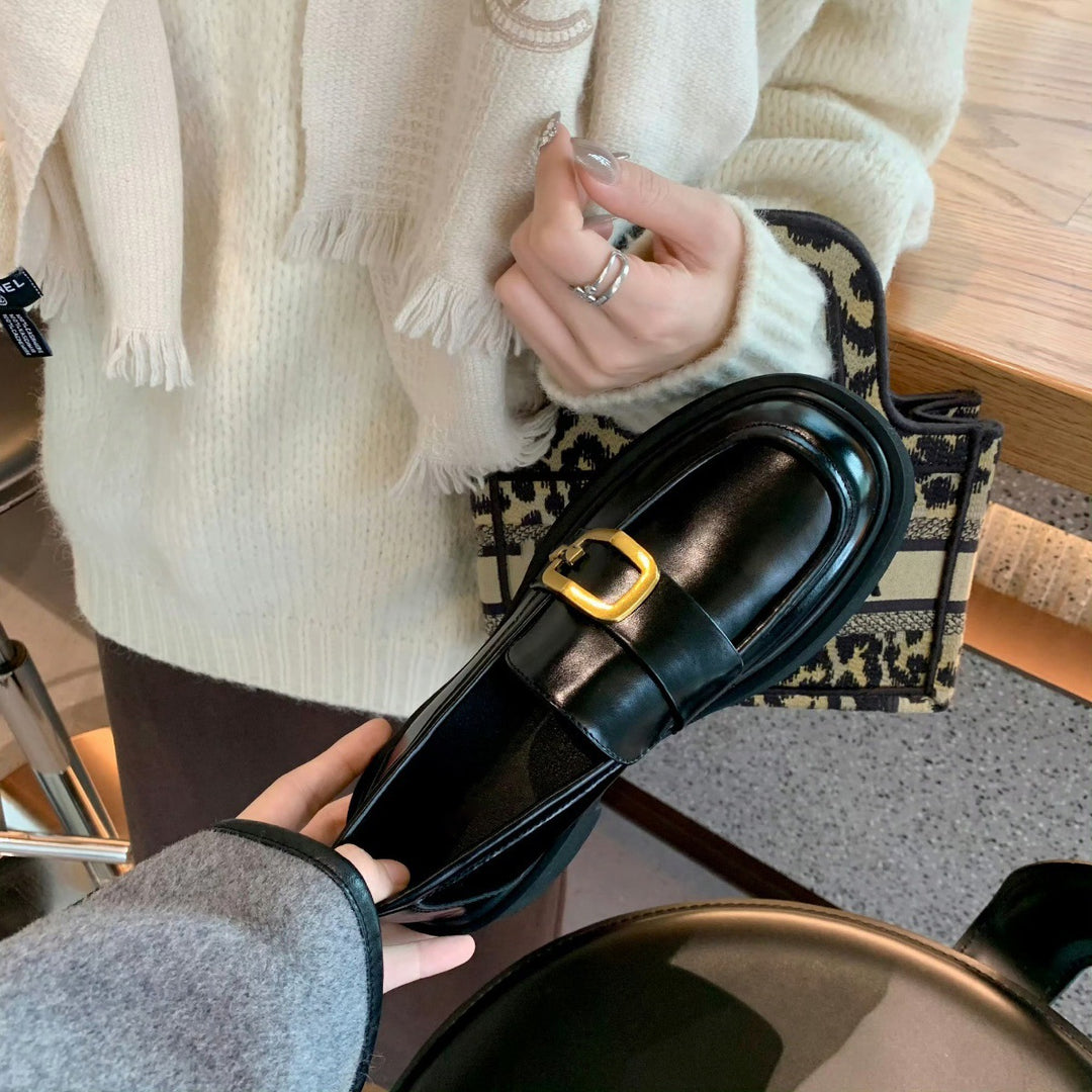 Dame Elegant Spænde-Detail Slipper Stilla