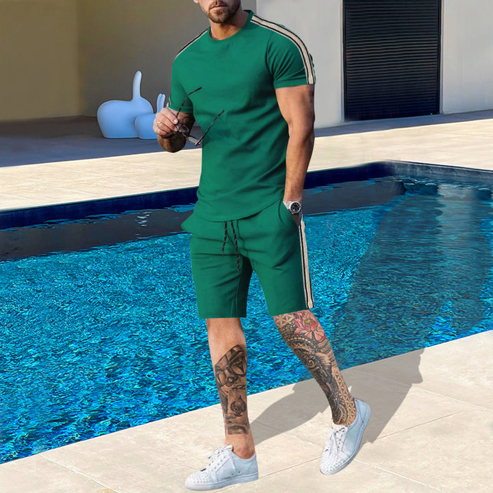 Herrer Sports T-Shirt og Shorts Sæt Stilla
