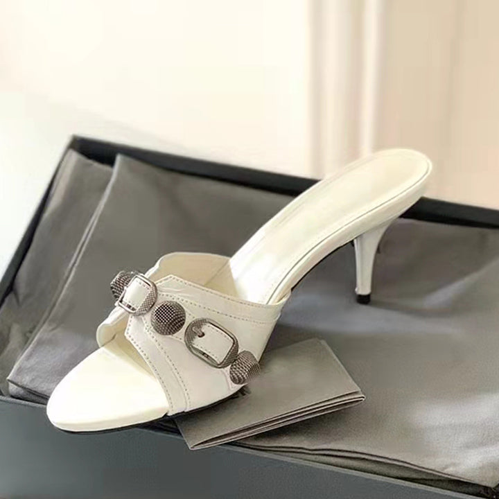 Femme Elegante Åben-Tå Slingback Hæle Stilla