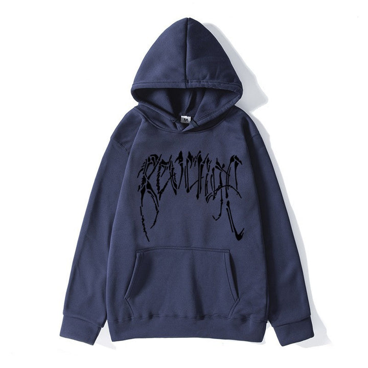 Dame hoodie med unik grafisk tekst Skovae