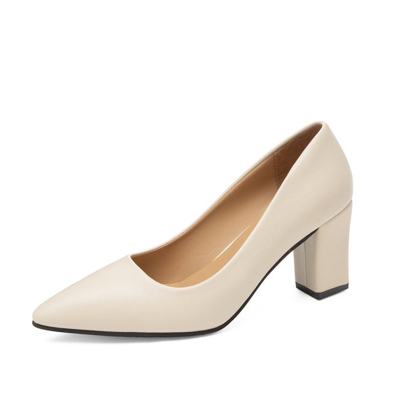 Damer elegante pumps med moderne blokhæle og vendepunkt-design Stilla
