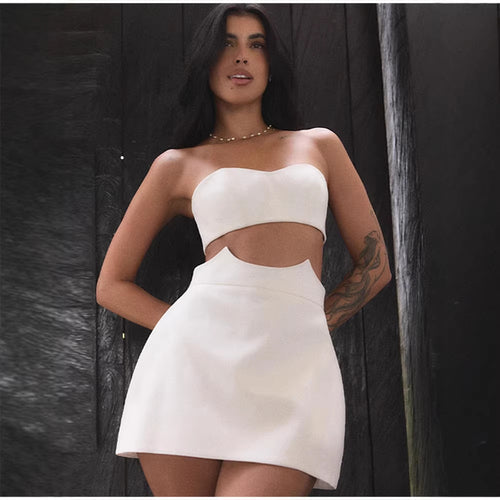 Dame Crop-Top og Nederdel-Sæt med elegant design Skovae