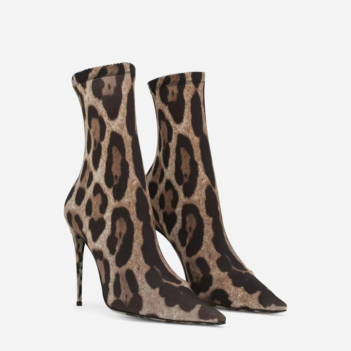 Femme High-Heel Sok Ankel Støvler Stilla